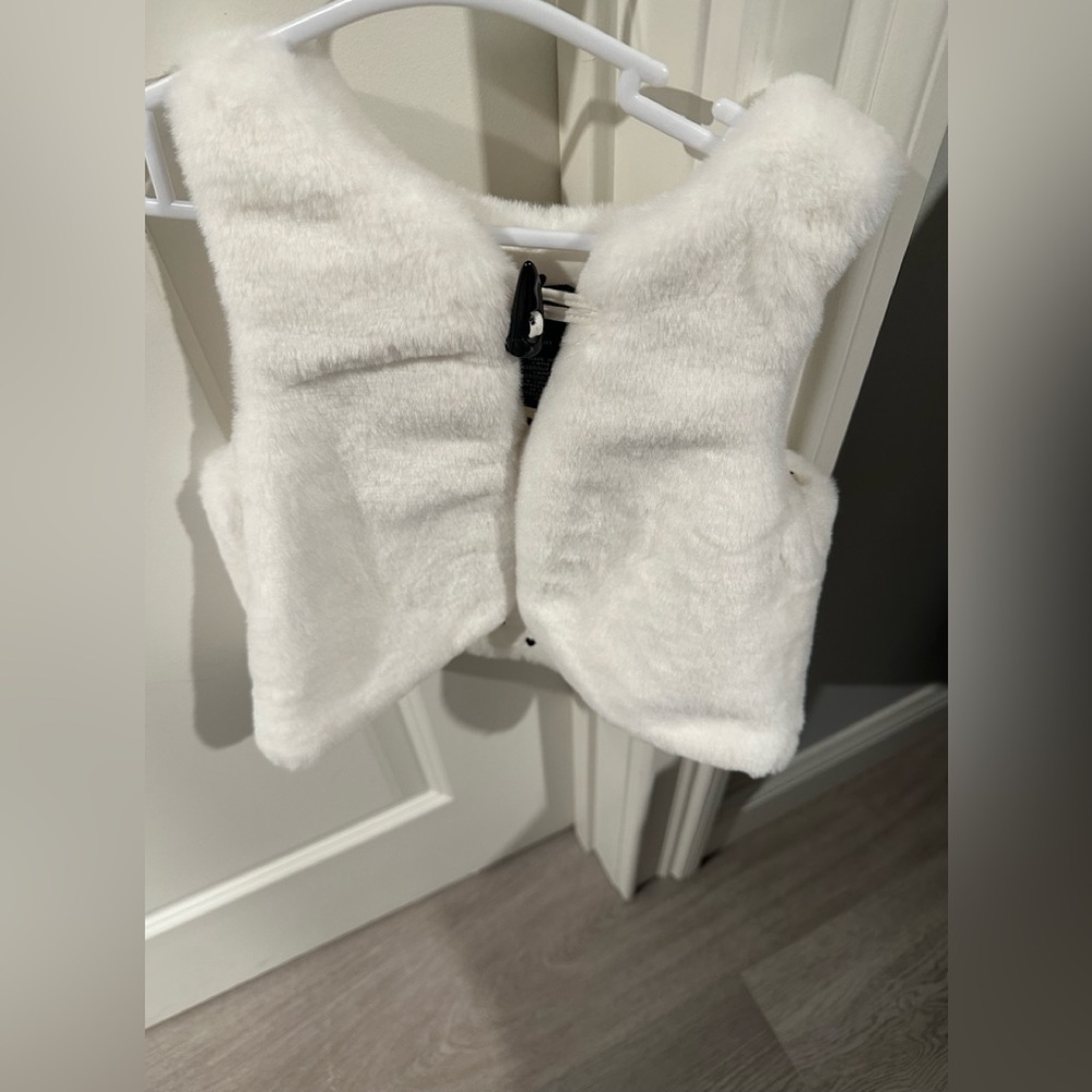Cynthia Rowley White Faux Fur Vest
